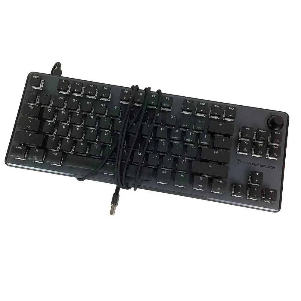 Turtle Beach Vulcan II TKL Pro Gaming Keyboard -Black -Backlit Multicolor Tested